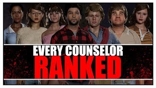 Every COUNSELOR Ranked in Friday the 13th The Game [upl. by Haon486]