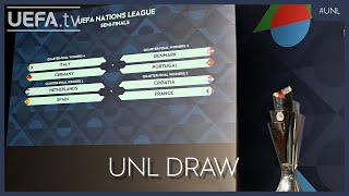 UEFA Nations League DRAW  202425 Knockout Stage and PlayOffs [upl. by Janos266]