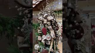 Rustic Christmas Tree and Matching Lantern Ideas from the Regency Showroom in Dallas Follow me [upl. by Niwroc]