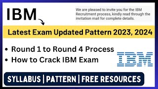 IBM Hiring 2023 2024  Updated Exam Pattern  Round 1 to Round 4 Process Free Resources Codeknack [upl. by Abehsile]