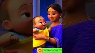 Aye Aye Chand Mama  আয় আয় চাঁদ মামা  Ai Ai Chand  Bengali Cartoon for kids  Sonamoni TV [upl. by Nickelsen]