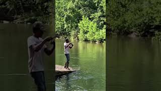 Trout fishing at Smoke Hole in WV [upl. by Anyzratak]