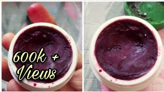 Beetroot LipbalmNo VaselineWith GheeOnly 2 ingredients For Soft Pink LipsNatural Lipbalm [upl. by Iadam]