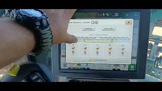 John Deere 412R Self Propelled Sprayer Controls Display [upl. by Okika64]