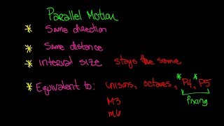 Parallel Motion Video  Music Theory Lesson 76 [upl. by Muire]