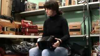 CLARE CONCERTINA IN BLACKMADE BY THE IRISH CONCERTINA COMPANY TUNE PLAYED BY BRENDA CASTLES [upl. by Burris]