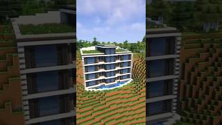 Minecraft Modern ClifF Mansion TutorialTimelapse 🤯😱 [upl. by Ahsiruam]