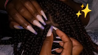 ASMR✨Nitpicking and Scratching Braided ScalpSatisfying😴💤 [upl. by Nesline]