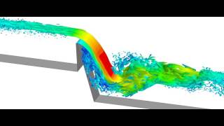 CFD simulation of flow over a weir [upl. by Giverin]