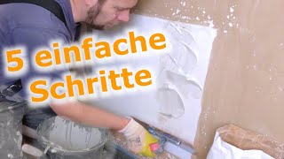 Wände spachteln und ausbessern Kleine Schäden selber reparieren  Schritt für SchrittVideo [upl. by Aramal]