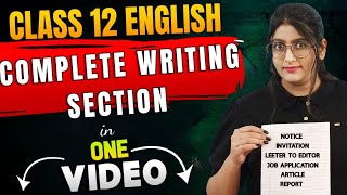 Class 12 English Writing Section 2024 [upl. by Qulllon]