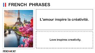 Learn French I Thoughts and Phrases  0001 [upl. by Essirehs]