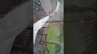 Watch a Storm Wreak Havoc Flagpole Down and Tarp Ripped Apart [upl. by Oinotla]