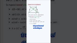 gp53 Trapez isoscel ortodiagonal video shorts short matematica evaluarenationala videoshort [upl. by Emilia]