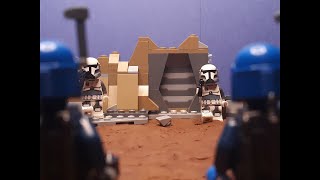 Mandos vs Super Commandos  Lego Star Wars Stop Motion Battle [upl. by Akapol]