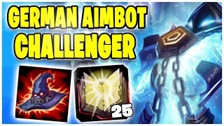 GERMAN AIMBOT Challenger Zerstörung Noway4u Twitch Highlights  League Of Legends [upl. by Nomannic]