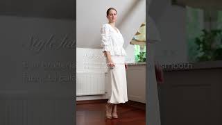 Broderie can be tricky to style but heres some advice broderie styletips minimalistfashion [upl. by Notyrb]