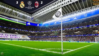 4SG  Real Madrid vs AC Milan  UEFA Champions League 2425  Ultra Gameplay  PES 2021 Mod PES 2025 [upl. by Hammerskjold144]