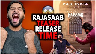 The Rajasaab Glimpse OFFICIAL Release Time  The Rajasaab New Poster Review Reaction  Prabhas [upl. by Atsira811]