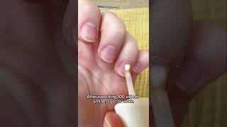 First time doing gelish nail polish  nails manicure gelishnails nailart [upl. by Arutak]