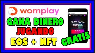 WOMBAT  WOMPLAY  PAGA Gana Dinero EOS  NFT Gratis Solo por Jugar Increíble [upl. by Harilda]