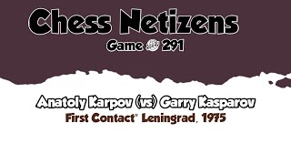 Anatoly Karpov vs Garry Kasparov • quotFIRST CONTACTquot  LENINGRAD 1975 [upl. by Ehtnax]