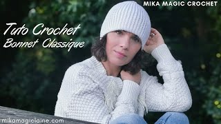 TUTO CROCHET BONNET CLASSIQUE [upl. by Tami232]