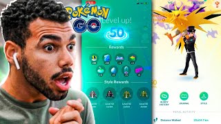 O PRIMEIRO LEVEL 50 DO MUNDO AO VIVO  POKEMON GO  Cris [upl. by Yenaj430]