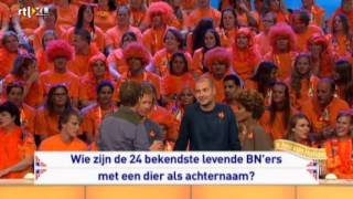 24 levende BNers met een dier als achternaam 07092013 Ik hou van Holland [upl. by Atonsah]