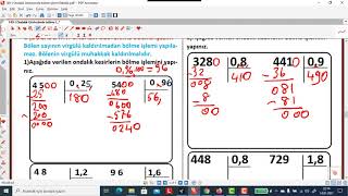 39M6 Bir doğal sayıyı bir ondalık gösterime Virgüllü sayıya Bölme 26 [upl. by Laurin328]