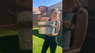 Cold weather colander hack pottedplants planthack outdoordecor viral [upl. by Ahsema]