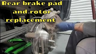 20142021 chevy silverado Rear brake pad and rotors replacement [upl. by Hunsinger936]