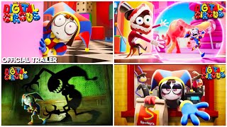 Trailer Comparisons  Amazing Digital Circus Episode 1 Vs Episode 2 Vs Episode 3 Vs Episode 4 [upl. by Anstus]