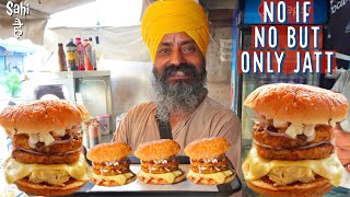 Sardarji ka Double Decker Burger  Street Food India  OP Punjabi Sub [upl. by Swetiana]