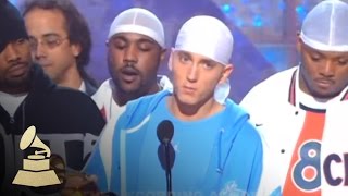 Eminem accepting the GRAMMY for Best Rap Album at the 45th GRAMMY Awards  GRAMMYs [upl. by Trant]