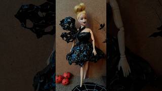 DIY Doll Dress from Plastic Bags Creative Upcycling Ideas barbie newsong diyhalloween [upl. by Eadwina]