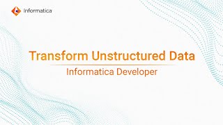 Transform Unstructured Data  H2L video [upl. by Enortna]