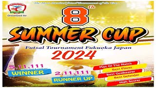 8th SUMMER CUP KHUKURI FC VS SUPER 8 FC FINAL MATCH futsal tournament 🏟️ ⚽️ fukuoka japan [upl. by Alpheus]