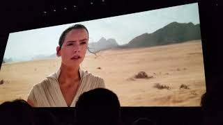 STAR WARS EPISODE IX THE RISE OF SKYWALKER TRAILER CROWD REACTION [upl. by Victor]