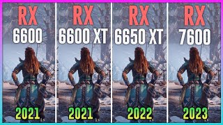 RX 6600 vs RX 6600 XT vs RX 6650 XT vs RX 7600  Test in 12 Games [upl. by Marilla]