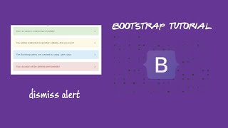 create dismissal Alerts in bootstrap tutorial [upl. by Ardnaskela]