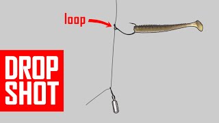 How to tie improved DROPSHOT rig It will catch more fish Lure fishing for Perch Bass Zander Pike [upl. by Louella]