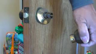 How to remove an old non locking door knob [upl. by Halyhs421]