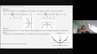 5des 8u Analytische meetkunde parabool als meetkundige plaats oefeningen [upl. by Nett]