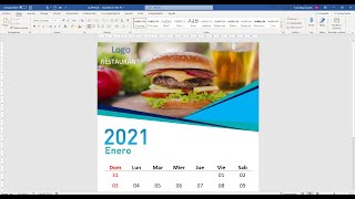 Aprende a diseñar un calendario con Word [upl. by Henebry727]