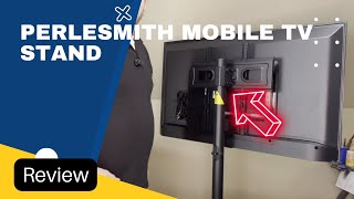 PERLESMITH Mobile TV Stand Review [upl. by Reuben]