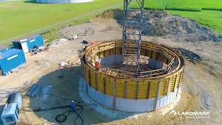 Composite Elevated Tank Concrete Pedestal [upl. by Arracat]