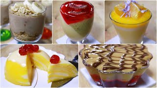 5 Easy Dessert Cup  تحليات سهلة اقتصادية وراقية الشكل والمذاق 5نكهات مختلفة لا تقاوم بمكونات بسيطة [upl. by Tharp444]