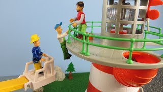 Fireman Sam Toys Episode 7 Mike in Danger Lighthouse 2018 Toy Fire Station Jupiter Firefighter Sam [upl. by Borg396]