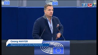 MEP Georg Mayer FPÖ Willkür statt Rechtsstaatlichkeit  Rede im EUParlament am 28 Februar 2024 [upl. by Sidalg722]